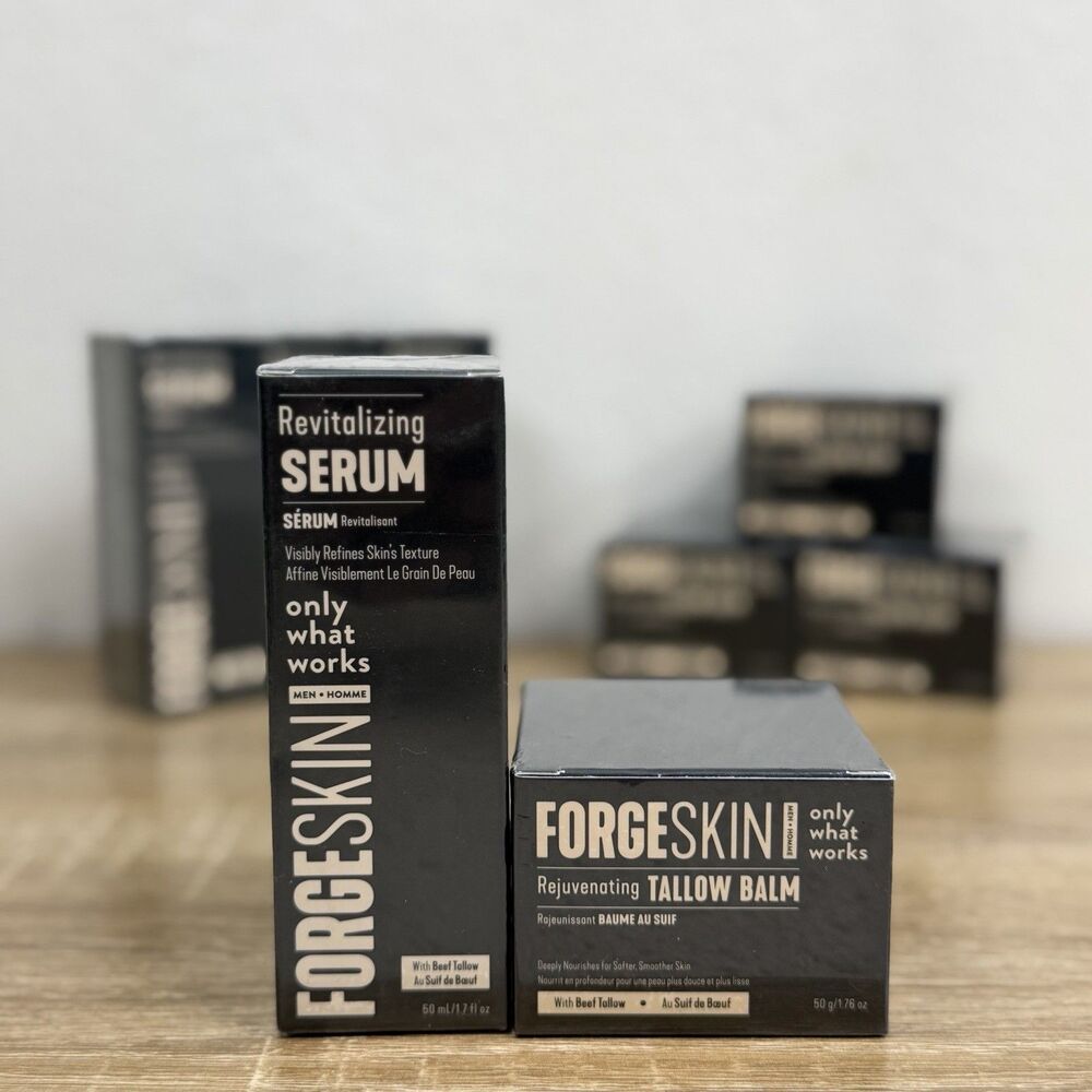 FORGESKIN Men's Revitalizing Serum 50ml + Rejuvenating Tallow Balm 50g